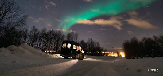 Persecución privada en minibús de la aurora boreal